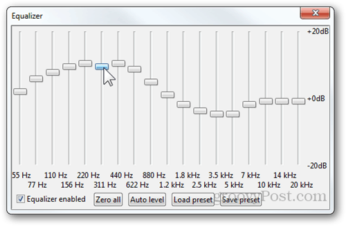 foobar2000 and equalizer presets